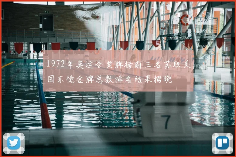 1972年奥运会奖牌榜前三名苏联美国东德金牌总数排名结果揭晓